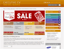 Tablet Screenshot of executivecvwritingservice.com
